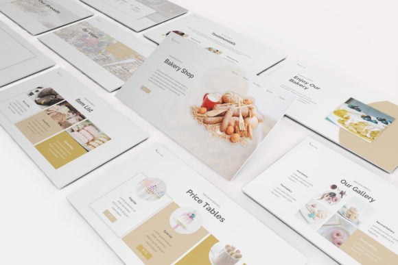 Preview of Bakery Powerpoint Template food presentation template