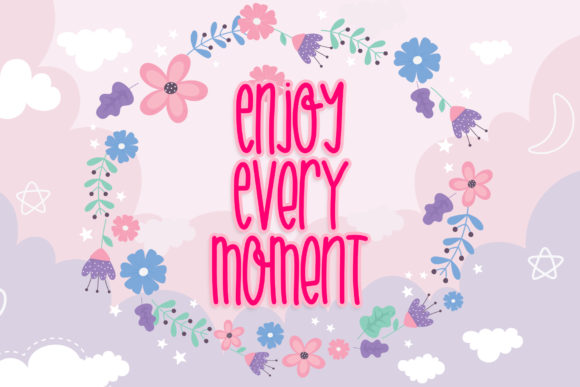 Jolly Dream Font PNG with transparent background - Preview 1