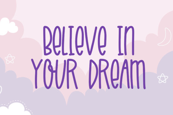 Jolly Dream Font PNG with transparent background - Preview 5
