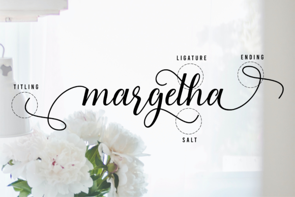 Margetha Font PNG with transparent background - Preview 2