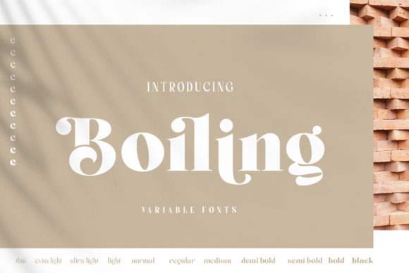 Boiling Font - Preview 3