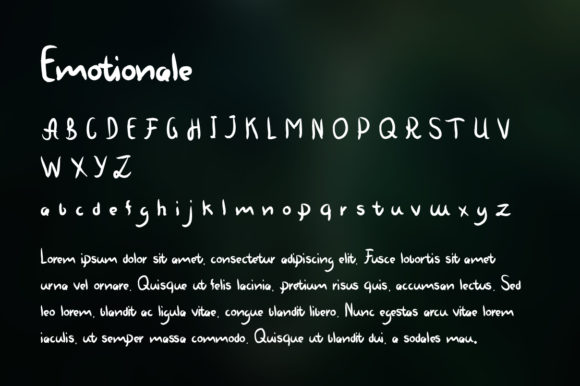 Emotionale Font - Preview 1