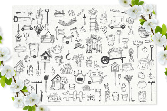 Michella Garden Font PNG with transparent background - Preview 3
