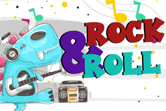 Rock Boys Font PNG with transparent background - Preview 3