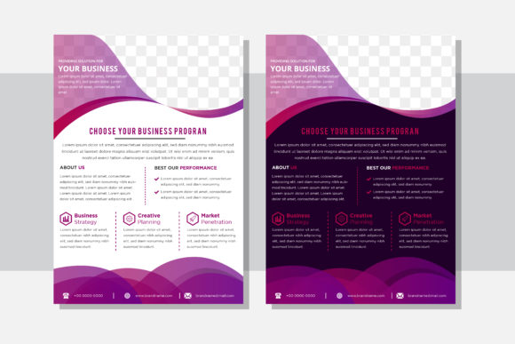 Purple Gradient Vertical Flyer Business Graphic by noory.shopper ...