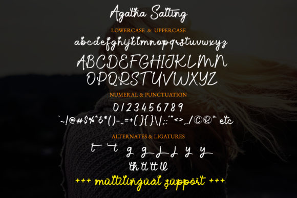 Agatha Salting Font - Preview 6