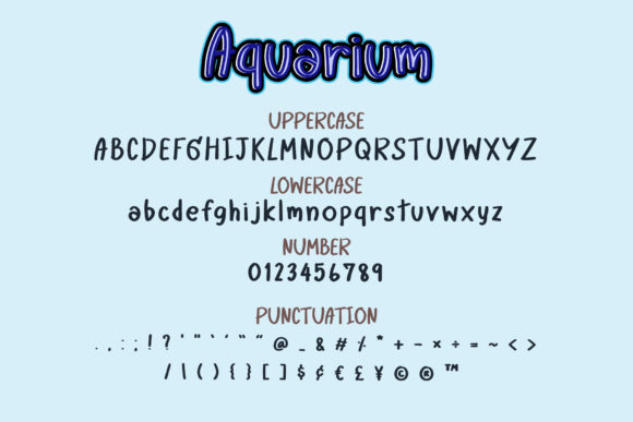 Aquarium Font - Preview 2