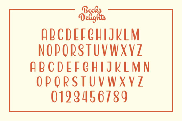 Becks Delights Font - Preview 4