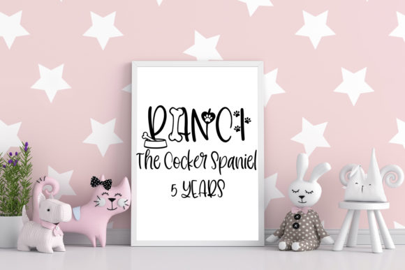 Dolores the Schnauzer Font - Preview 4