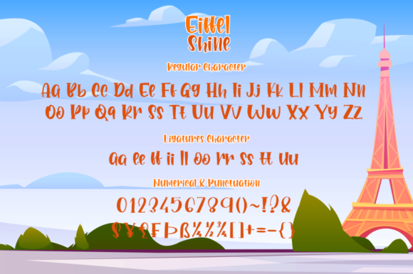Eiffel Shine Font - Preview 6