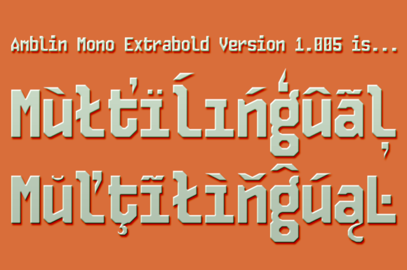 Amblin Mono Font - Preview 2