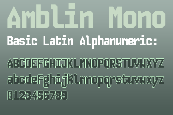 Amblin Mono Font - Preview 4