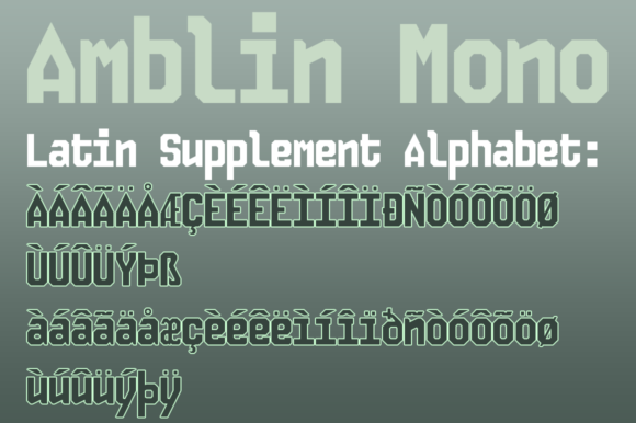 Amblin Mono Font - Preview 6
