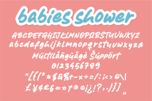 Babies Shower Font - Preview 5
