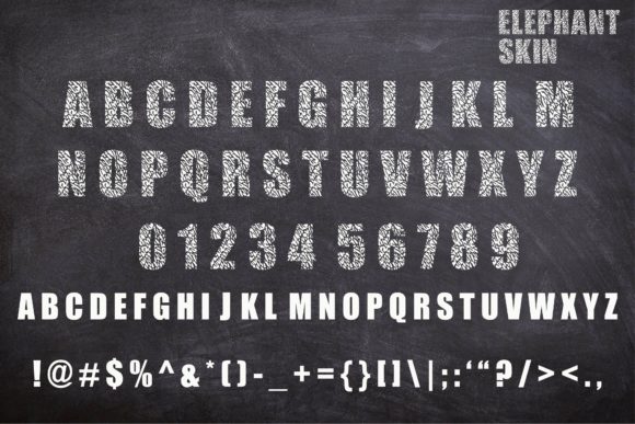 Elephant Skin Font - Preview 2