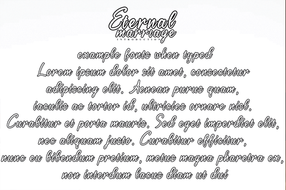 Eternal Marriage Font - Preview 3