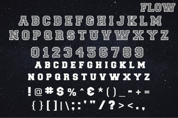 Flow Font - Preview 1