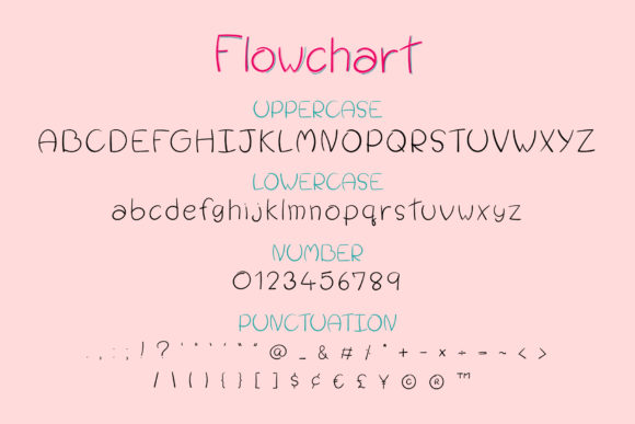 Flowchart Font - Preview 2