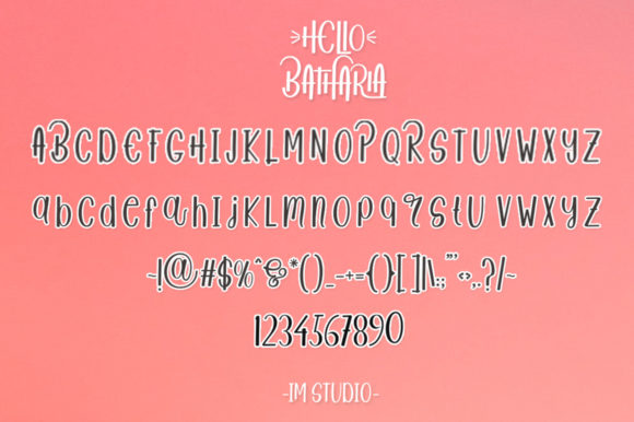 Hello Batharia Font - Preview 4