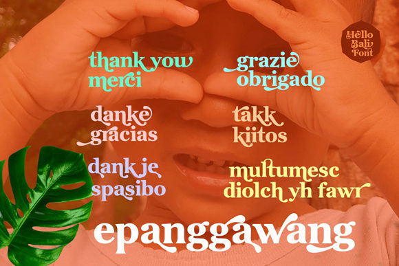 HelloBali Font font preview - 4