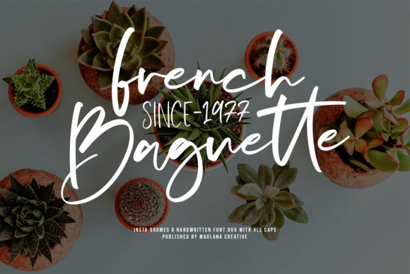 Insta Gromes Font PNG with transparent background - Preview 1