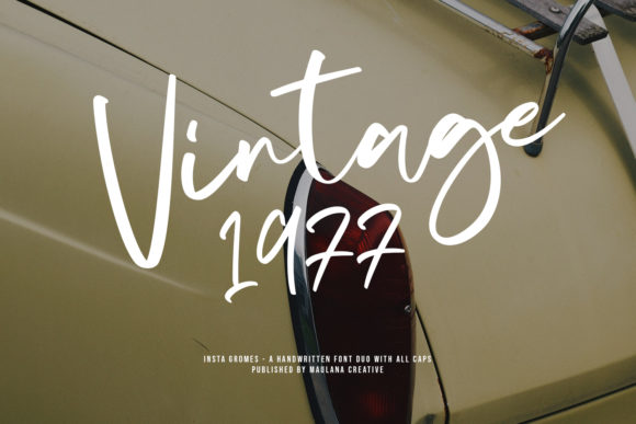 Insta Gromes Font PNG with transparent background - Preview 3