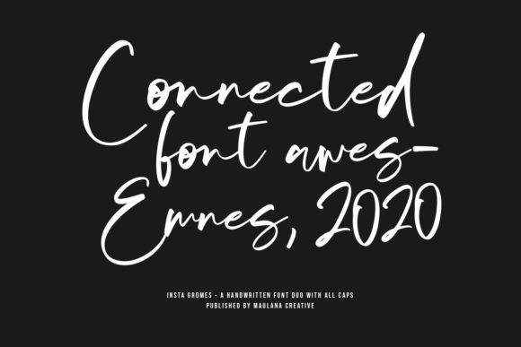 Insta Gromes Font PNG with transparent background - Preview 5
