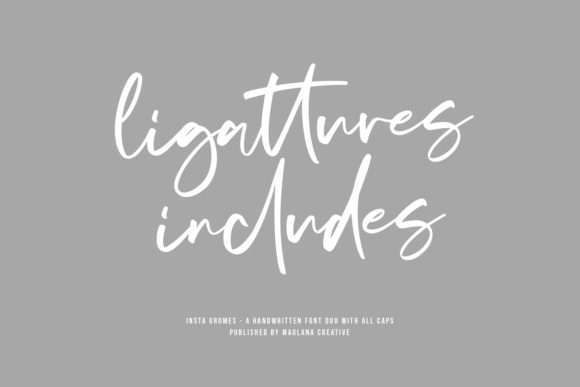 Insta Gromes Font PNG with transparent background - Preview 6