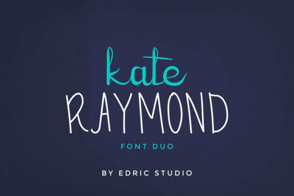 Kate Raymond Font PNG with transparent background - Preview 1
