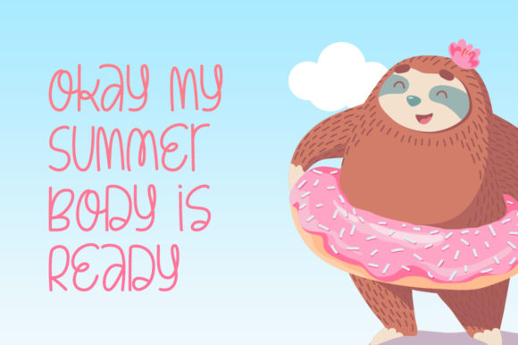 Lazy Cuties Font font preview - 1