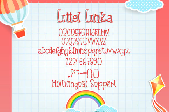 Little Linka Font PNG with transparent background - Preview 6