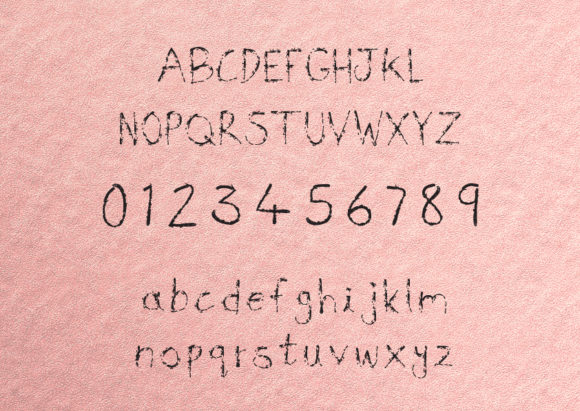 No More Ink Font PNG with transparent background - Preview 1