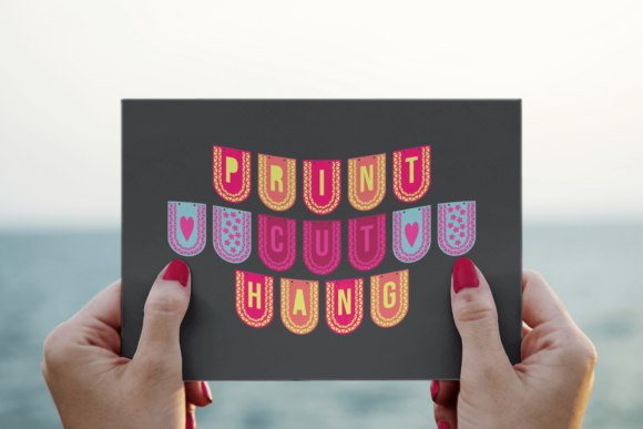 Papel Picado Font PNG with transparent background - Preview 2