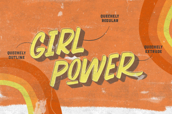 Quechely Font font preview - 2