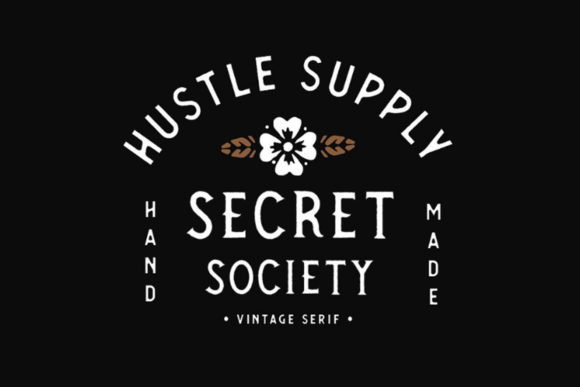 Secret Society Font PNG with transparent background - Preview 1