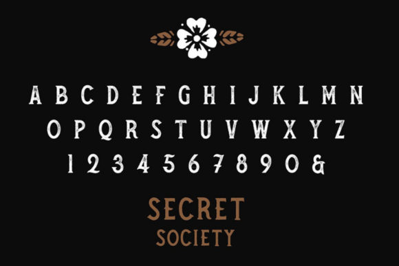 Secret Society Font PNG with transparent background - Preview 3