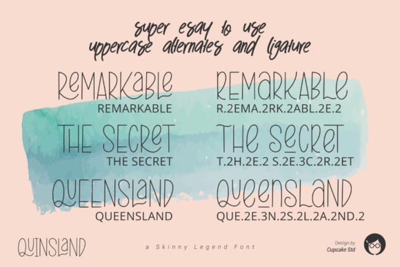 AL Quinsland 2in1 Font - Preview 5