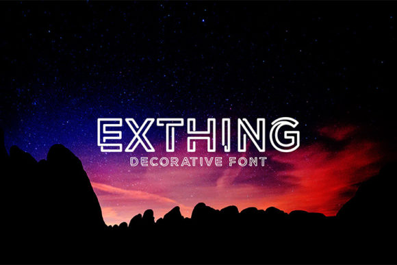Exthing Font - Preview 4