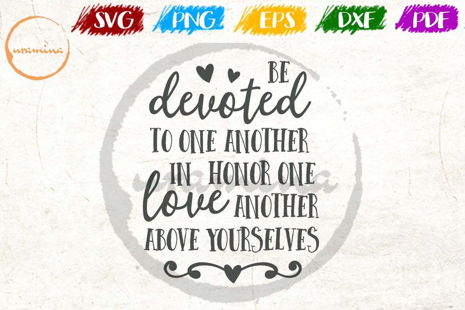 Be Devoted to One Another in Honor One Graphic by Uramina · Creative ...