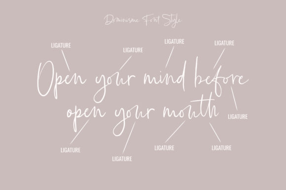 Dominisme Font PNG with transparent background - Preview 5