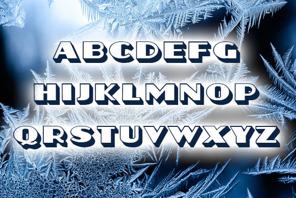 Frozen Font - Preview 1
