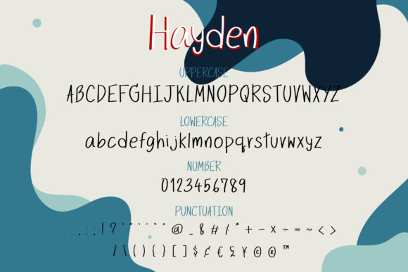 Hayden Font PNG with transparent background - Preview 2