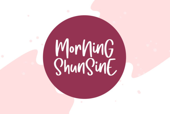 Morning Babes Font font preview - 4