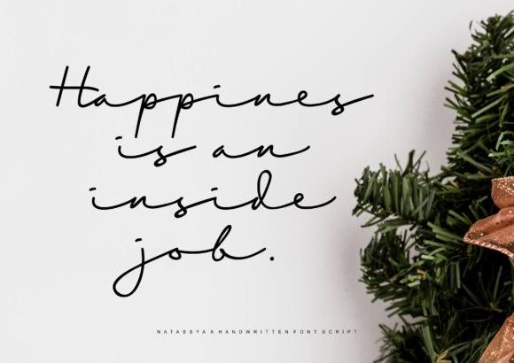 Natassya Font PNG with transparent background - Preview 2