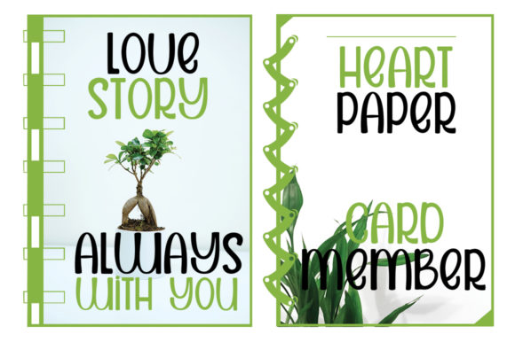 Paper Notebook Font PNG with transparent background - Preview 1