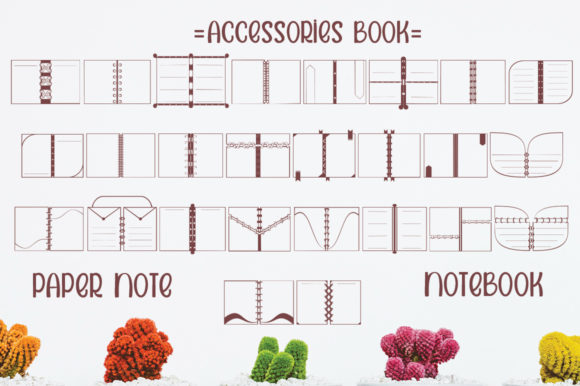 Paper Notebook Font PNG with transparent background - Preview 4