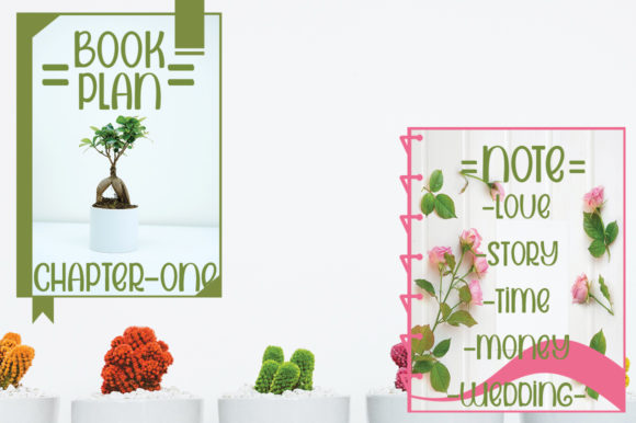 Paper Notebook Font PNG with transparent background - Preview 6