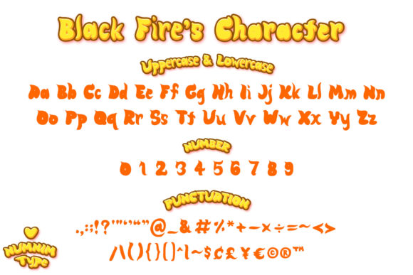 Black Fire Font - Preview 3