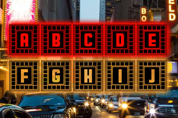 Broadway Capitals Font - Preview 2