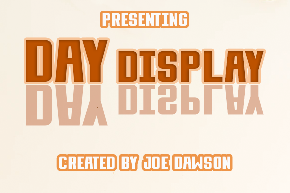 Day Display Font - Preview 1